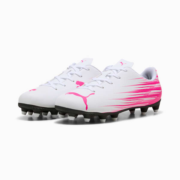 ATTACANTO II FG/AG Soccer Cleats Youth, PUMA White-Ravish, extralarge