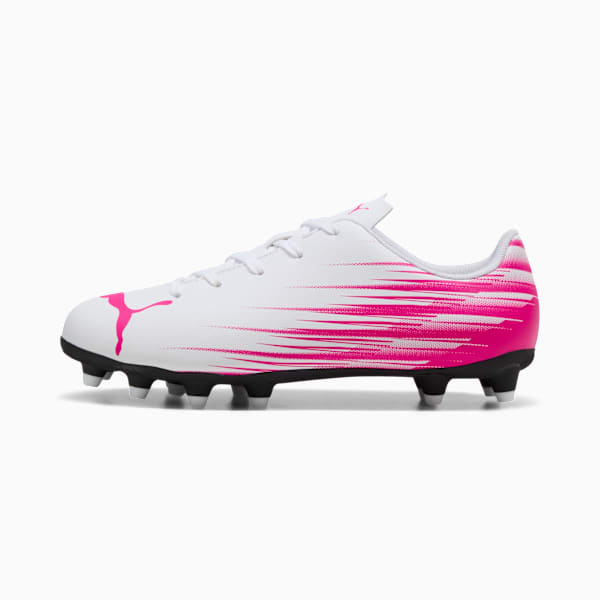 ATTACANTO II FG/AG Soccer Cleats Youth, PUMA White-Ravish, extralarge