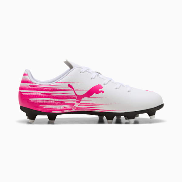 ATTACANTO II FG/AG Soccer Cleats Youth, PUMA White-Ravish, extralarge