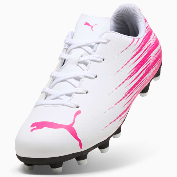 ATTACANTO II FG/AG Soccer Cleats Youth, PUMA White-Ravish, extralarge