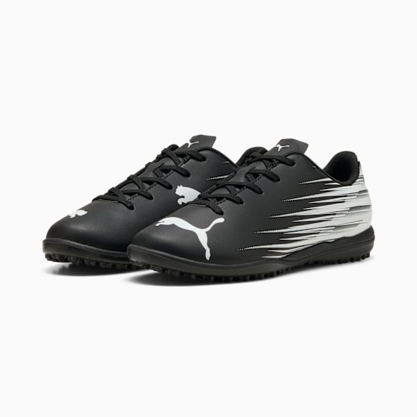 ATTACANTO II TT Soccer Cleats Youth, PUMA Black-PUMA White, extralarge