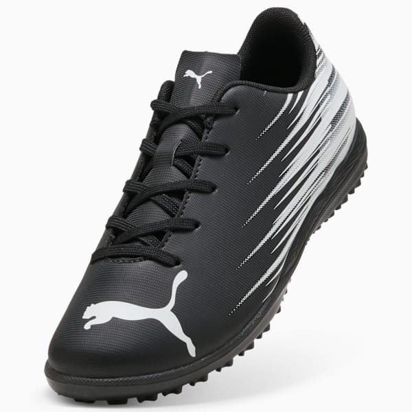 ATTACANTO II TT Soccer Cleats Youth, PUMA Black-PUMA White, extralarge