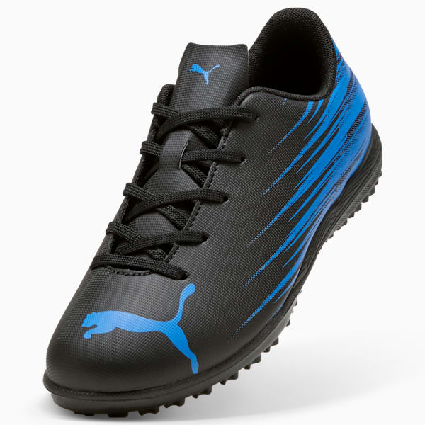 Tacos de fútbol ATTACANTO II TT para adolescentes, PUMA Black-Ultra Blue, extralarge