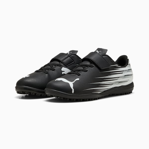 ATTACANTO II TT Soccer Cleats Youth, PUMA Black-PUMA White, extralarge