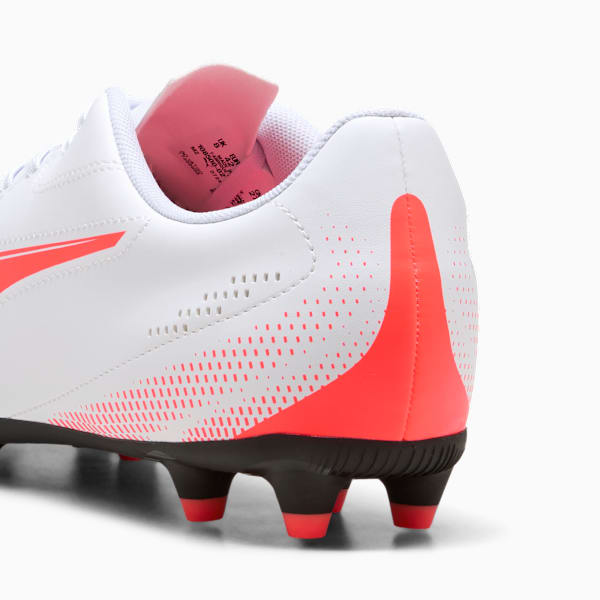 VITORIA II FG/AG Soccer Cleats Men, PUMA White-Glowing Red, extralarge