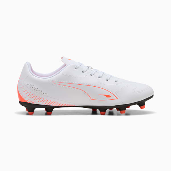 VITORIA II FG/AG Soccer Cleats Men, PUMA White-Glowing Red, extralarge