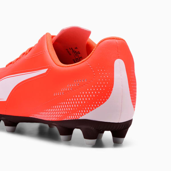 Tacos de fútbol VITORIA II FG/AG para hombre, Glowing Red-PUMA White, extralarge