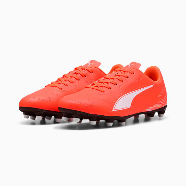 VITORIA II FG/AG Soccer Cleats Men, Glowing Red-PUMA White, extralarge