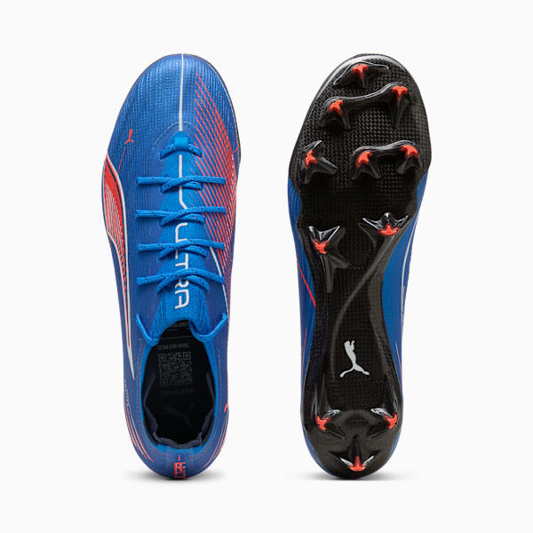 ULTRA 6 CARBON FG Football Boots Unisex, Ultra Blue-PUMA White-Glowing Red, extralarge