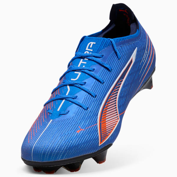 ULTRA 6 CARBON FG Football Boots Women, Ultra Blue-PUMA White-Glowing Red, extralarge