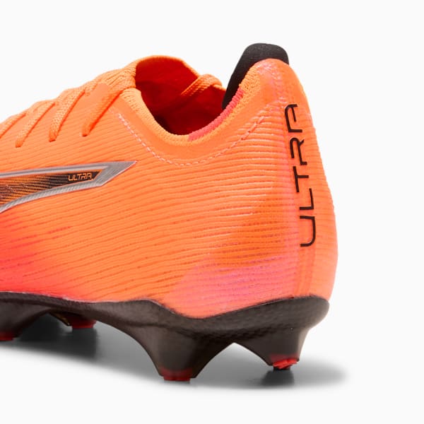 ULTRA 6 CARBON Women's Firm Ground Soccer Cleats, Heat Fire-PUMA Black-Glowing Red, extralarge