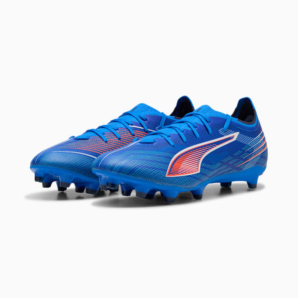 ULTRA 6 MATCH FG/AG Football Boots Unisex, Ultra Blue-PUMA White-Glowing Red, extralarge