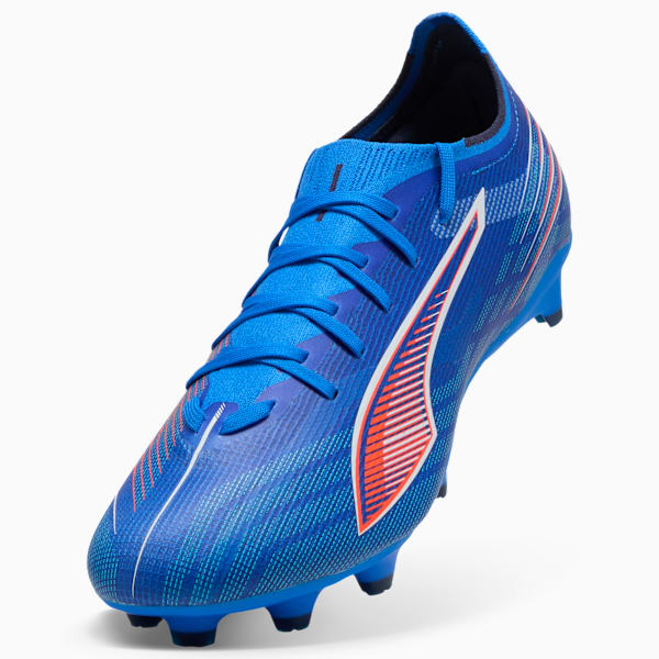 ULTRA 6 MATCH FG/AG Football Boots Unisex, Ultra Blue-PUMA White-Glowing Red, extralarge