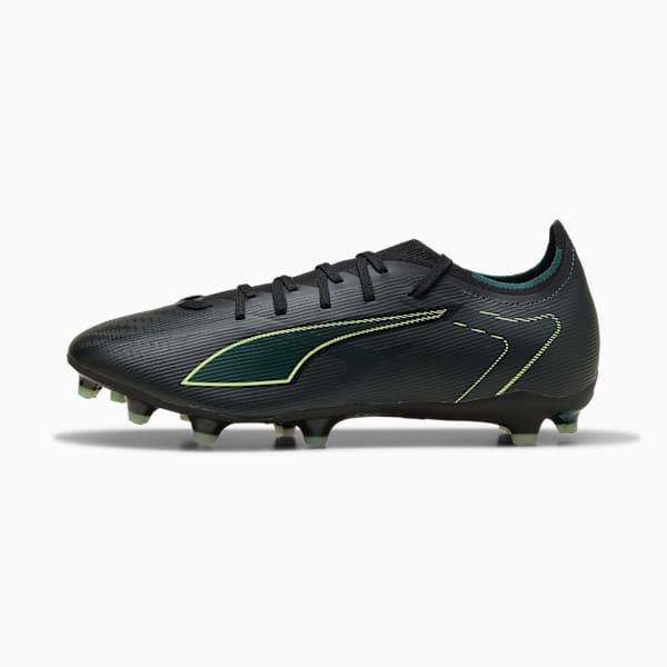 ULTRA 6 MATCH FG/AG Football Boots Unisex, PUMA Black-Fizzy Light-Green Terrain, extralarge-GBR