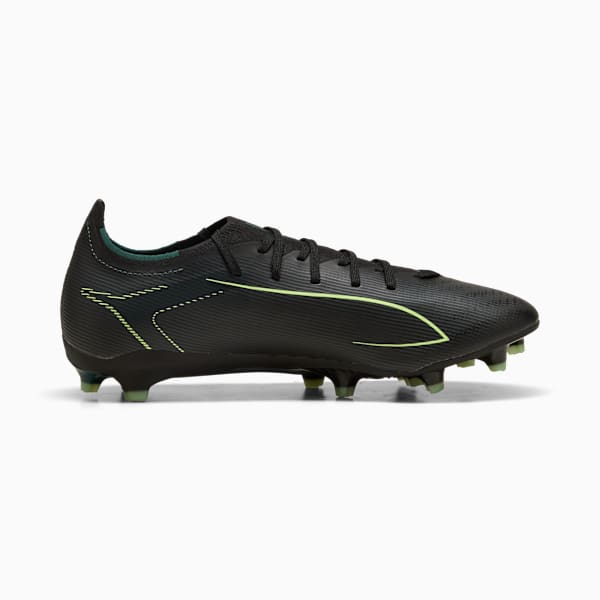 ULTRA 6 MATCH FG/AG Football Boots Unisex, PUMA Black-Fizzy Light-Green Terrain, extralarge-GBR
