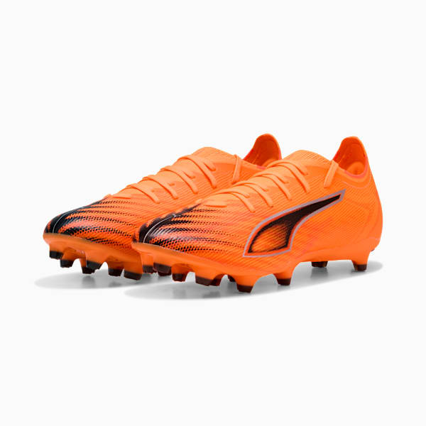 ULTRA 6 MATCH FG/AG Football Boots Unisex, Heat Fire-PUMA Black-Glowing Red, extralarge-GBR