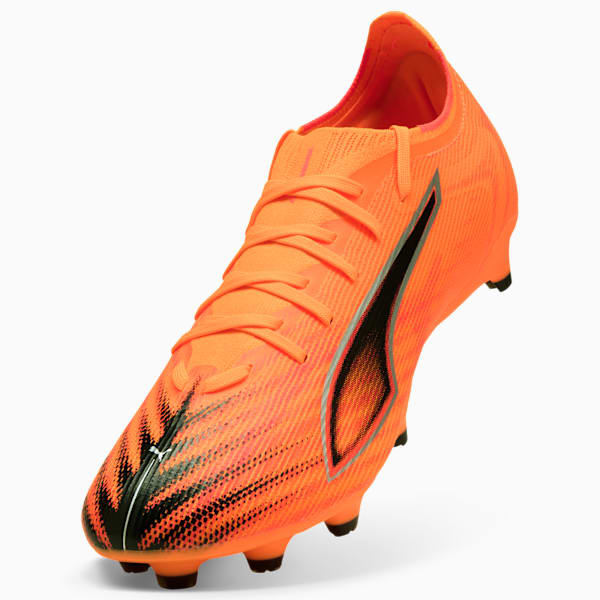 ULTRA 6 MATCH FG/AG Football Boots Unisex, Heat Fire-PUMA Black-Glowing Red, extralarge-GBR