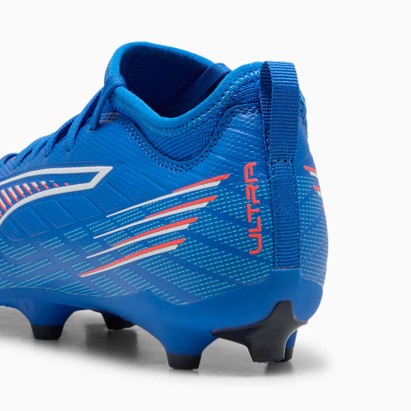 ULTRA 6 MATCH FG/AG Football Boots Youth, Ultra Blue-PUMA White-Glowing Red, extralarge