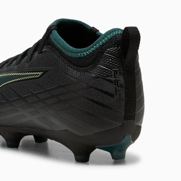 ULTRA 6 MATCH FG/AG Football Boots Youth, PUMA Black-Fizzy Light-Green Terrain, extralarge