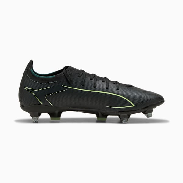 ULTRA 6 MATCH MxSG Football Boots Unisex, PUMA Black-Fizzy Light-Green Terrain, extralarge-GBR