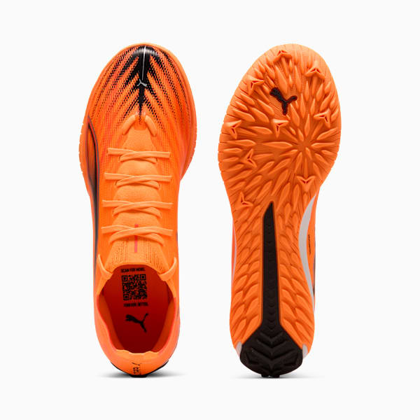 ULTRA 6 MATCH TT Football Boots Unisex, Heat Fire-PUMA Black-Glowing Red, extralarge