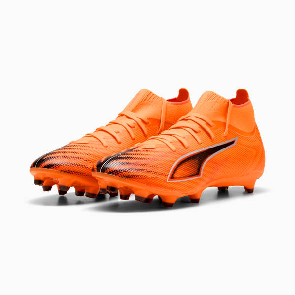 ULTRA 6 MATCH+ FG/AG Football Boots Unisex, Heat Fire-PUMA Black-Glowing Red, extralarge-GBR