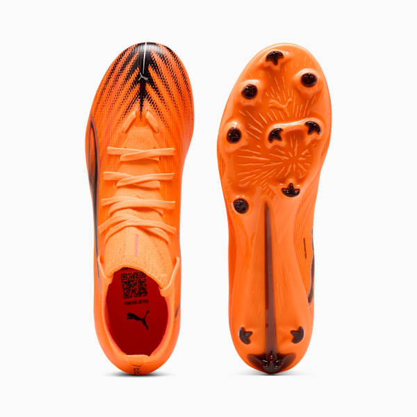 ULTRA 6 MATCH+ FG/AG Football Boots Unisex, Heat Fire-PUMA Black-Glowing Red, extralarge-GBR