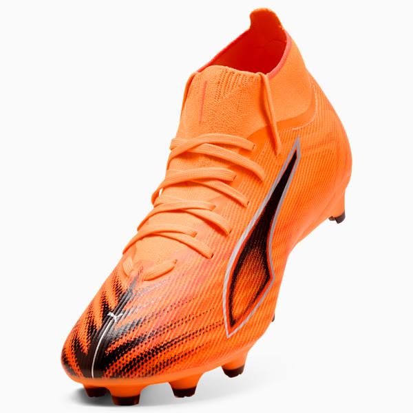 ULTRA 6 MATCH+ FG/AG Football Boots Unisex, Heat Fire-PUMA Black-Glowing Red, extralarge-GBR