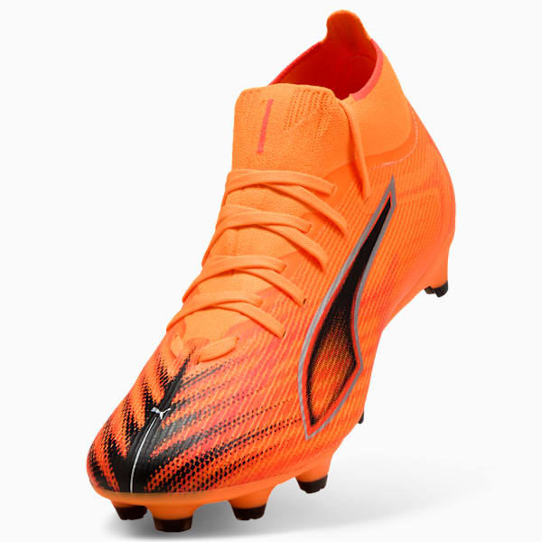 ULTRA 6 MATCH Women's Firm/Artificial Ground Soccer Cleats, Heat Fire-PUMA Black-Glowing Red, extralarge
