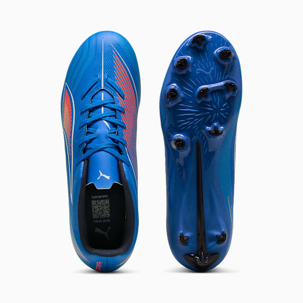 ULTRA 6 PLAY FG/AG Football Boots Women, Ultra Blue-PUMA White-Glowing Red, extralarge