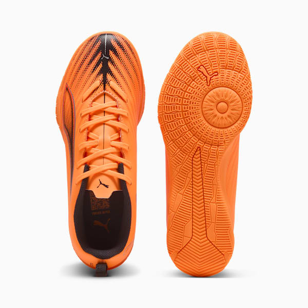 ULTRA 6 PLAY Futsal Boots Youth, Heat Fire-PUMA Black-Glowing Red, extralarge-GBR