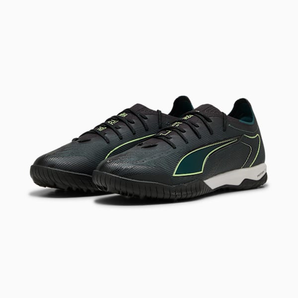 ULTRA 6 PRO CAGE TT Football Boots Unisex, PUMA Black-Fizzy Light-Green Terrain, extralarge