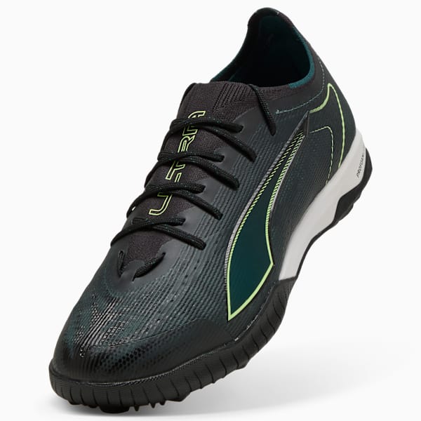 ULTRA 6 PRO CAGE TT Football Boots Unisex, PUMA Black-Fizzy Light-Green Terrain, extralarge