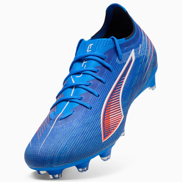 ULTRA 6 PRO FG/AG Football Boots Unisex, Ultra Blue-PUMA White-Glowing Red, extralarge
