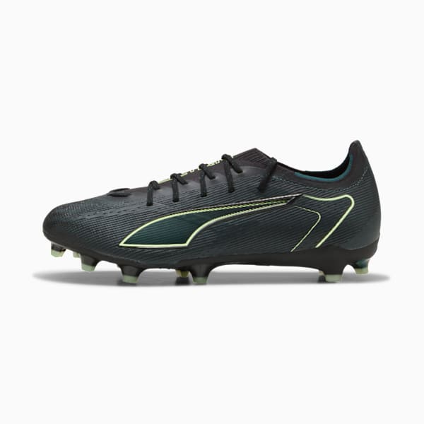 ULTRA 6 PRO FG/AG Football Boots Unisex, PUMA Black-Fizzy Light-Green Terrain, extralarge