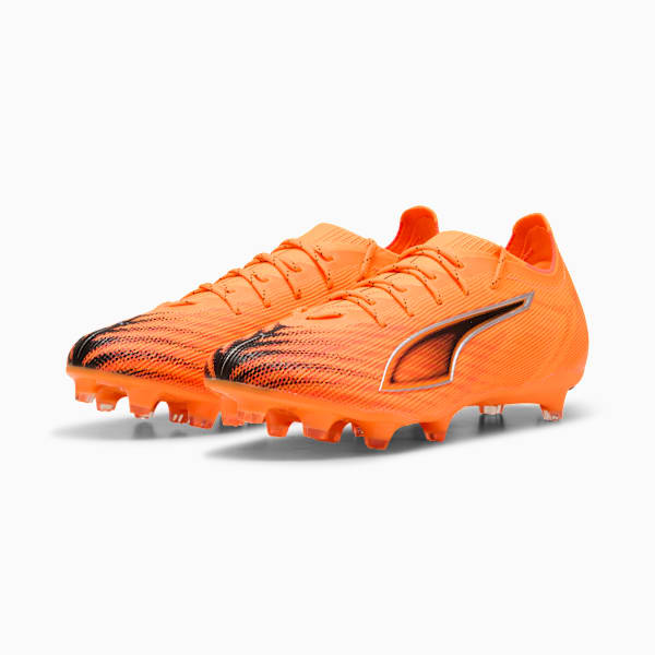 Chaussures de soccer ULTRA 6 PRO FG/AG Unisexe, Heat Fire-PUMA Black-Glowing Red, extralarge
