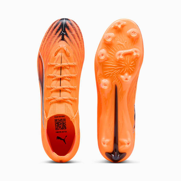 Chaussures de soccer ULTRA 6 PRO FG/AG Unisexe, Heat Fire-PUMA Black-Glowing Red, extralarge