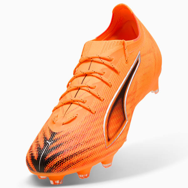 Chaussures de soccer ULTRA 6 PRO FG/AG Unisexe, Heat Fire-PUMA Black-Glowing Red, extralarge
