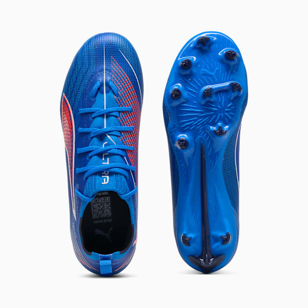 ULTRA 6 PRO FG/AG Football Boots Youth, Ultra Blue-PUMA White-Glowing Red, extralarge