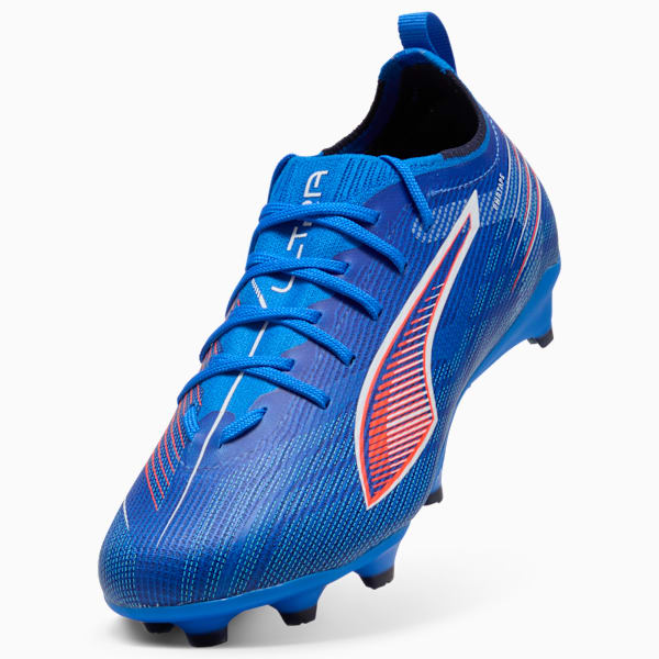 ULTRA 6 PRO FG/AG Football Boots Youth, Ultra Blue-PUMA White-Glowing Red, extralarge