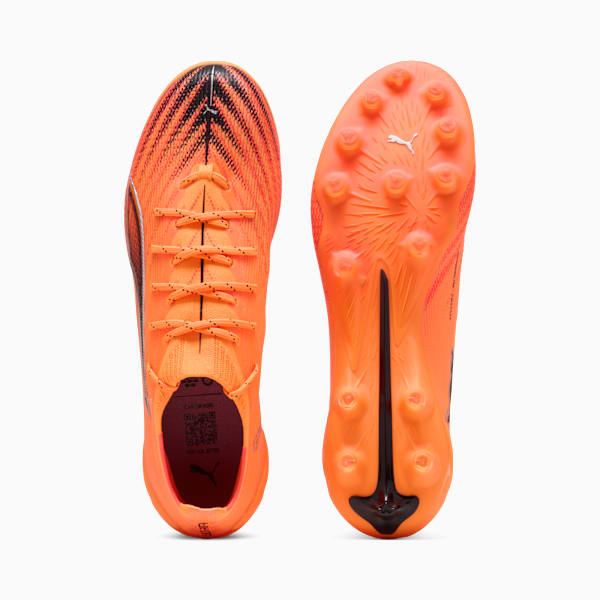 ULTRA 6 ULTIMATE AG Football Boots Unisex, Heat Fire-PUMA Black-Glowing Red, extralarge-GBR