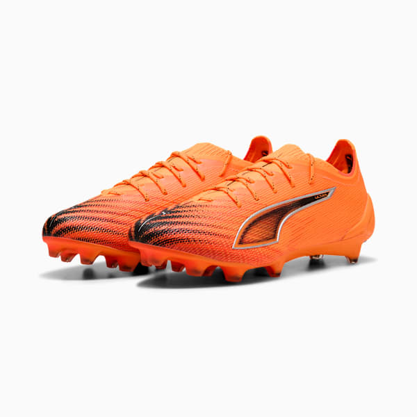Chaussures de soccer ULTRA 6 ULTIMATE FG Unisexe, Heat Fire-PUMA Black-Glowing Red, extralarge