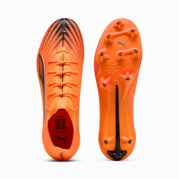 Chaussures de soccer ULTRA 6 ULTIMATE FG Unisexe, Heat Fire-PUMA Black-Glowing Red, extralarge