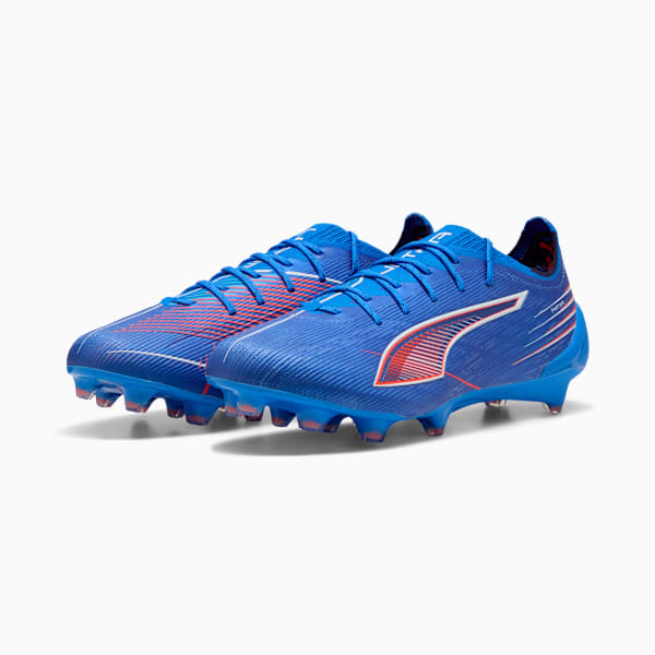 ULTRA 6 ULTIMATE FG Football Boots Women, Ultra Blue-PUMA White-Glowing Red, extralarge