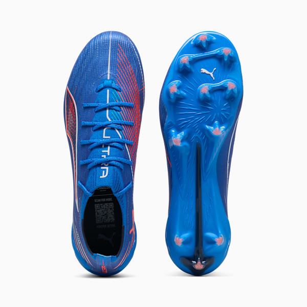 ULTRA 6 ULTIMATE FG Football Boots Women, Ultra Blue-PUMA White-Glowing Red, extralarge