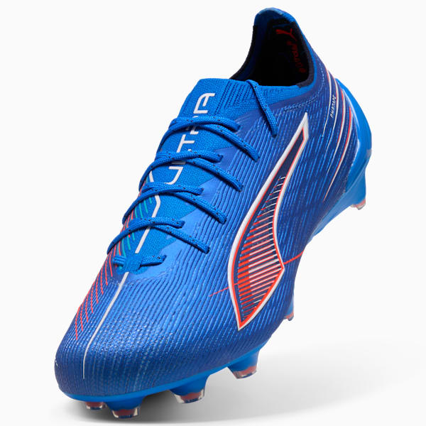 ULTRA 6 ULTIMATE FG Football Boots Women, Ultra Blue-PUMA White-Glowing Red, extralarge