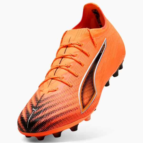 ULTRA 6 ULTIMATE MG Football Boots Unisex, Heat Fire-PUMA Black-Glowing Red, extralarge-GBR
