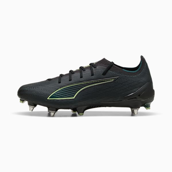 ULTRA 6 ULTIMATE MxSG Football Boots Unisex, PUMA Black-Fizzy Light-Green Terrain, extralarge-GBR