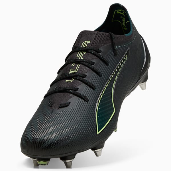 ULTRA 6 ULTIMATE MxSG Football Boots Unisex, PUMA Black-Fizzy Light-Green Terrain, extralarge-GBR