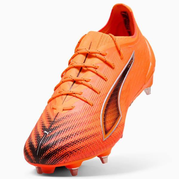 ULTRA 6 ULTIMATE MxSG Football Boots Unisex, Heat Fire-PUMA Black-Glowing Red, extralarge-GBR